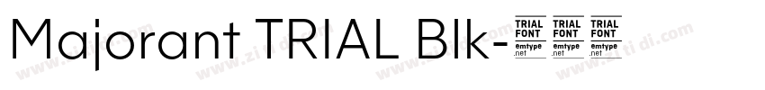 Majorant TRIAL Blk字体转换